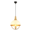 MONZA viseće svjetlo 1xE27/40W/230V promjer 30 cm krem/zlatno