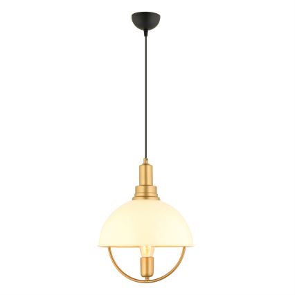 MONZA viseće svjetlo 1xE27/40W/230V promjer 30 cm krem/zlatno