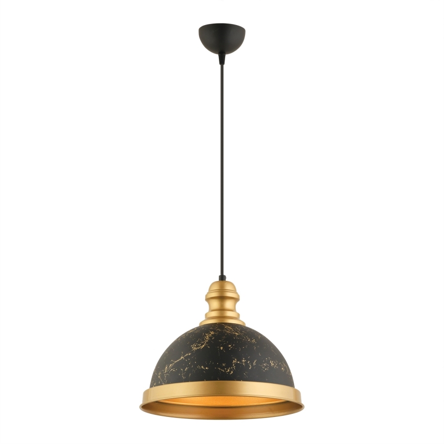 MONZA viseći luster 1xE27/40W/230V pr. 29 cm crna/bronzana