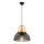 MONZA viseći luster 1xE27/40W/230V, promjer 29 cm, crna/zlatna