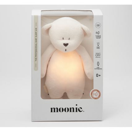 Moonie - Igračka za uspavljivanje s melodijom i svjetlom medvjedić 2.0 cream