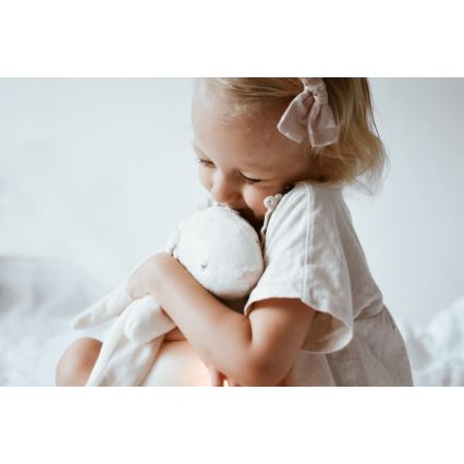 Moonie - Igračka za uspavljivanje s melodijom i svjetlom zečić 2.0 organic polar