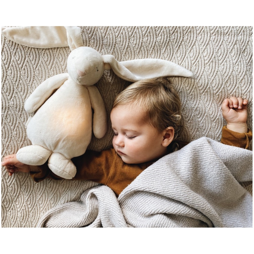 Moonie - Zec za uspavljivanje s melodijom i svjetlom 2.0 organsko cappuccino