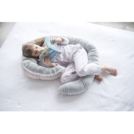 MOTHERHOOD  - Gnijezdo i jastuk za bebe JUNIOR 2u1 smeđa