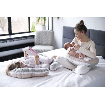 MOTHERHOOD  - Gnijezdo i jastuk za bebe JUNIOR 2u1 smeđa