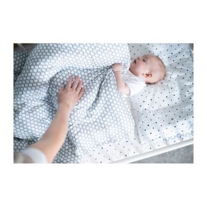 MOTHERHOOD - Posteljina za dječji krevetić od pamučnog muslina Pro-Washed 2-dijelna siva