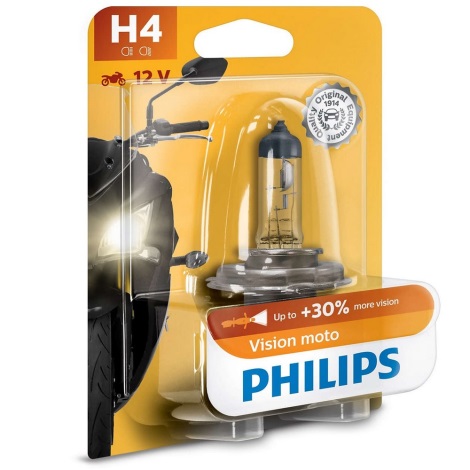 Moto žarulja Philips VISION MOTO 12342PRBW H4 P43t-38/60/55W/12V