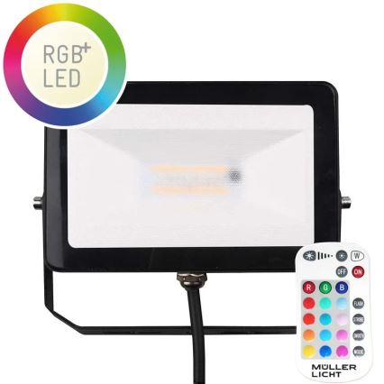 Müller-Licht - LED RGBW vanjsko reflektorsko svjetlo s prigušivanjem LED/10W/230V IP65 + daljinski upravljač