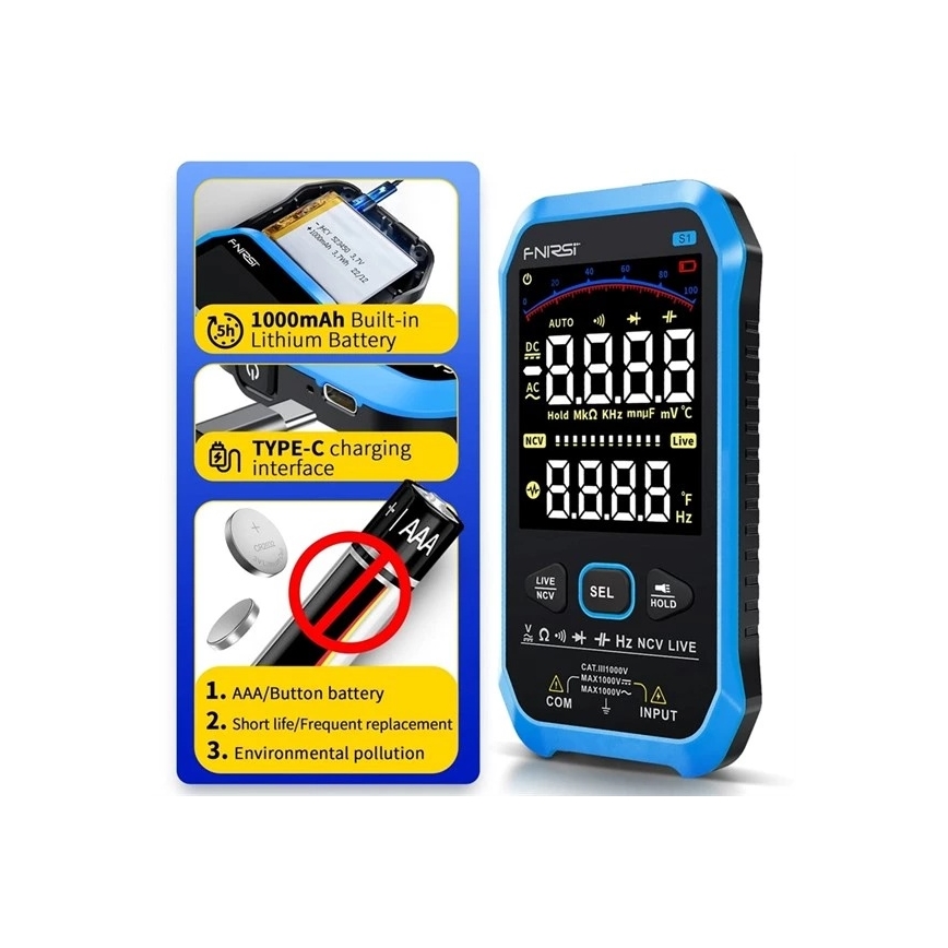 Multimetar 1000 mAh 5V