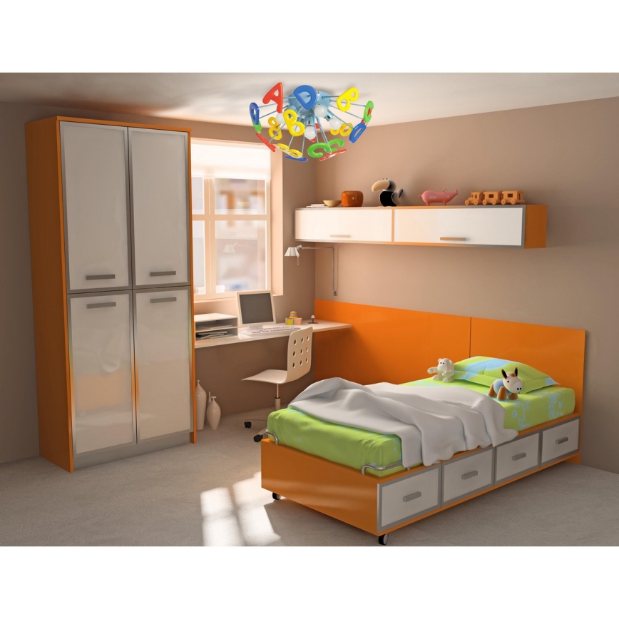 MW-LIGHT - Dječji nadgradni luster KINDER 5xE14/40W/230V