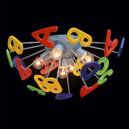 MW-LIGHT - Dječji nadgradni luster KINDER 5xE14/40W/230V