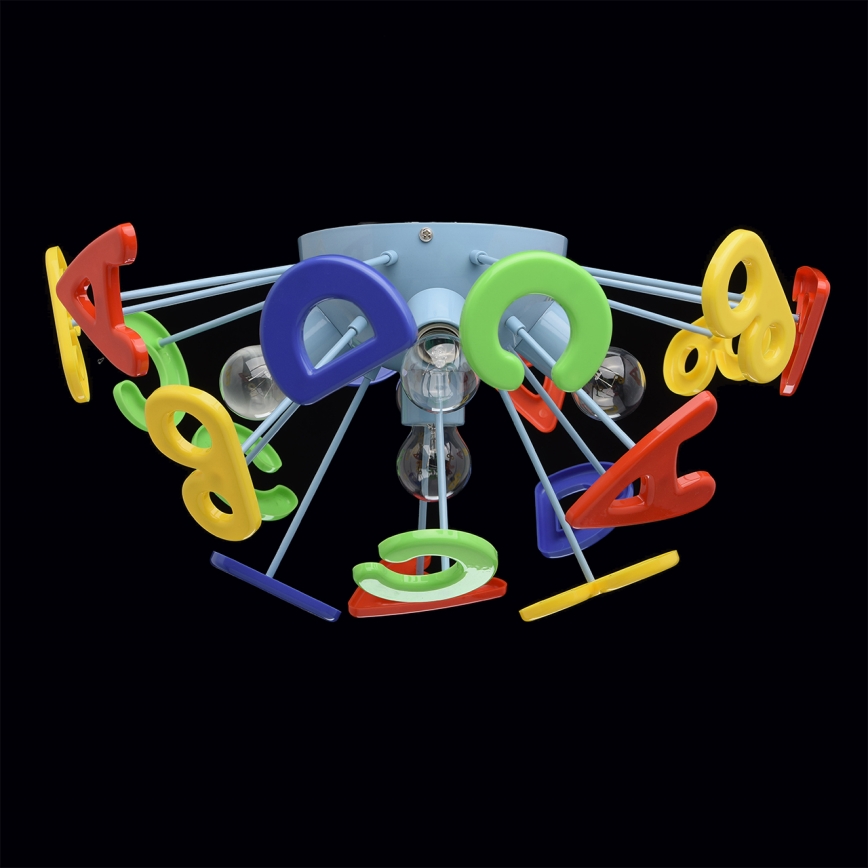 MW-LIGHT - Dječji nadgradni luster KINDER 5xE14/40W/230V