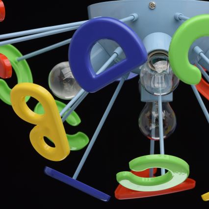 MW-LIGHT - Dječji nadgradni luster KINDER 5xE14/40W/230V