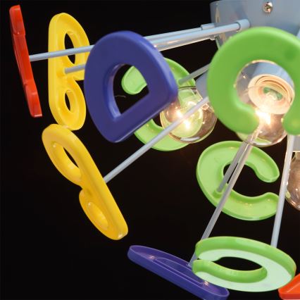 MW-LIGHT - Dječji nadgradni luster KINDER 5xE14/40W/230V