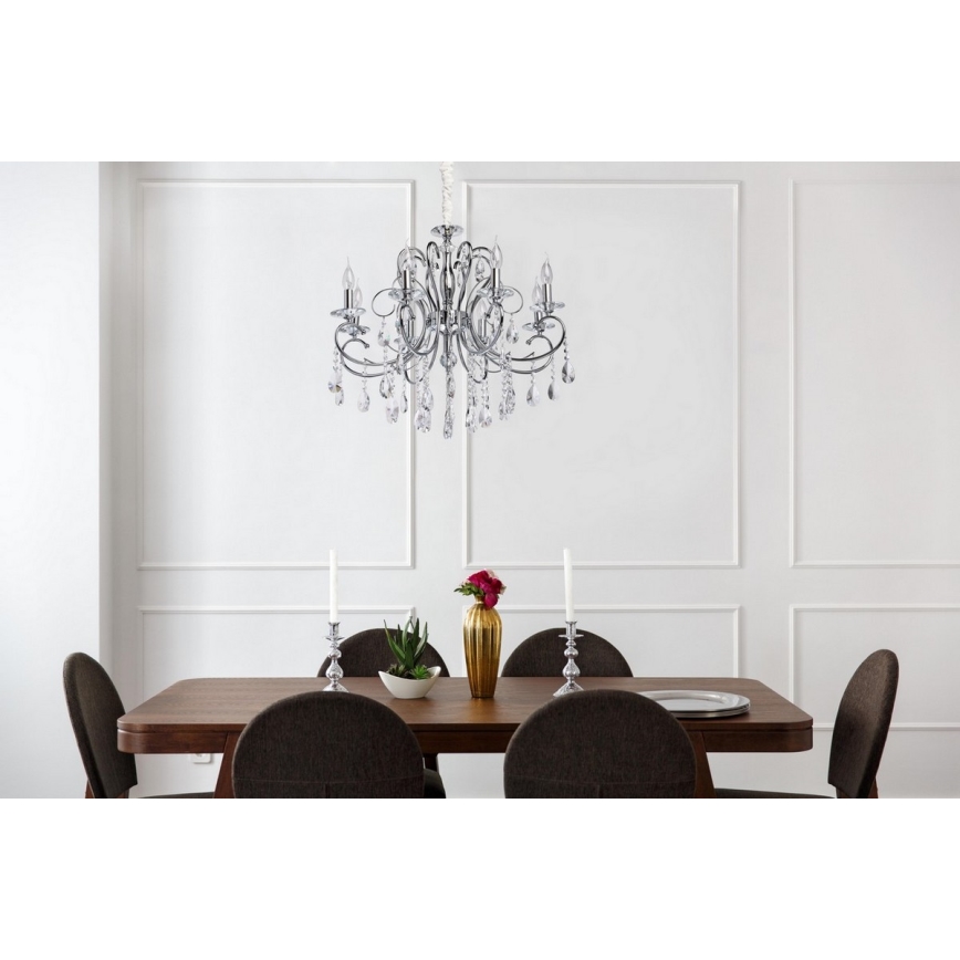 MW-LIGHT - Kristalni viseći luster ADELE 8xE14/40W/230V