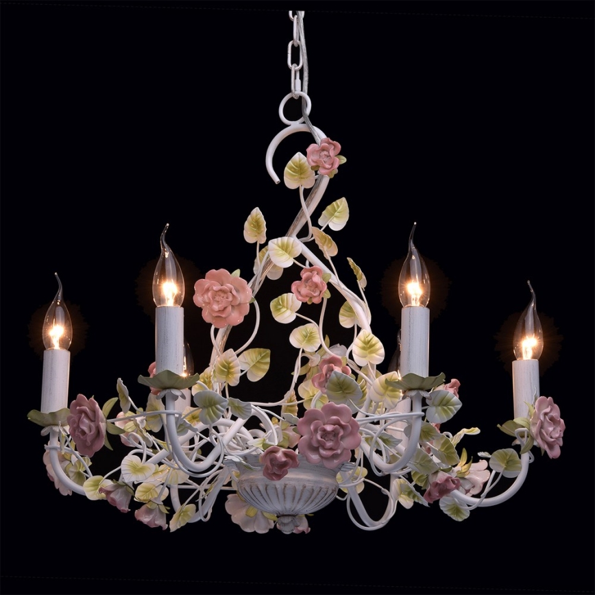 MW-LIGHT - Luster na lancu FLORA PROVENCE 6xE14/40W/230V