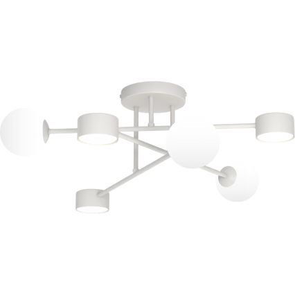 Nadgradna stropna svjetiljka HOLON 3xG9/8W/230V + 3xGX53/12W siva