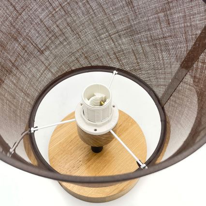 Nadgradni luster ANTONIO 1xE14/40W/230V smeđa/hrast