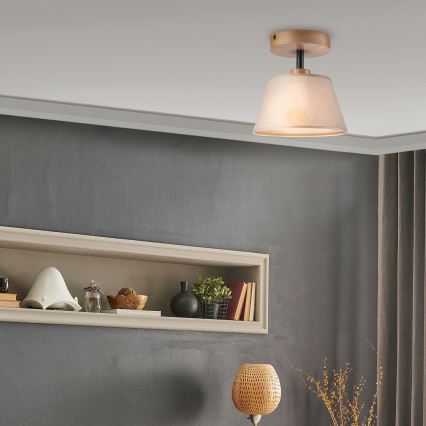 Nadgradni luster ANTONIO 1xE14/60W/230V bež/hrast