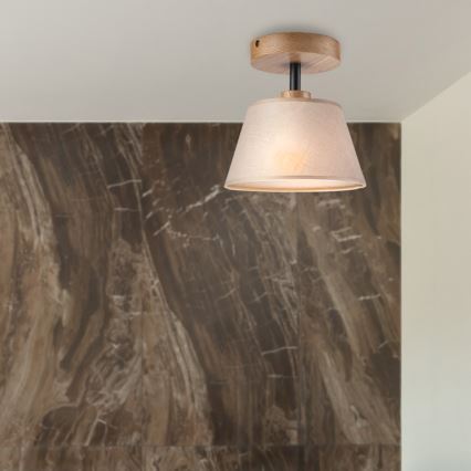 Nadgradni luster ANTONIO 1xE14/60W/230V bež/hrast