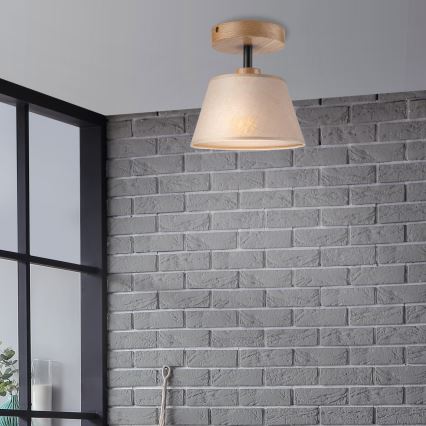 Nadgradni luster ANTONIO 1xE14/60W/230V bež/hrast