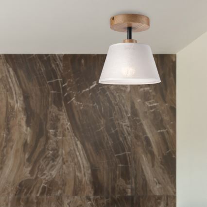 Nadgradni luster ANTONIO 1xE14/60W/230V bijela/hrast