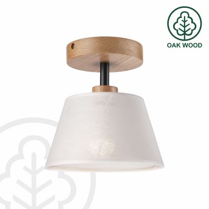 Nadgradni luster ANTONIO 1xE14/60W/230V bijela/hrast