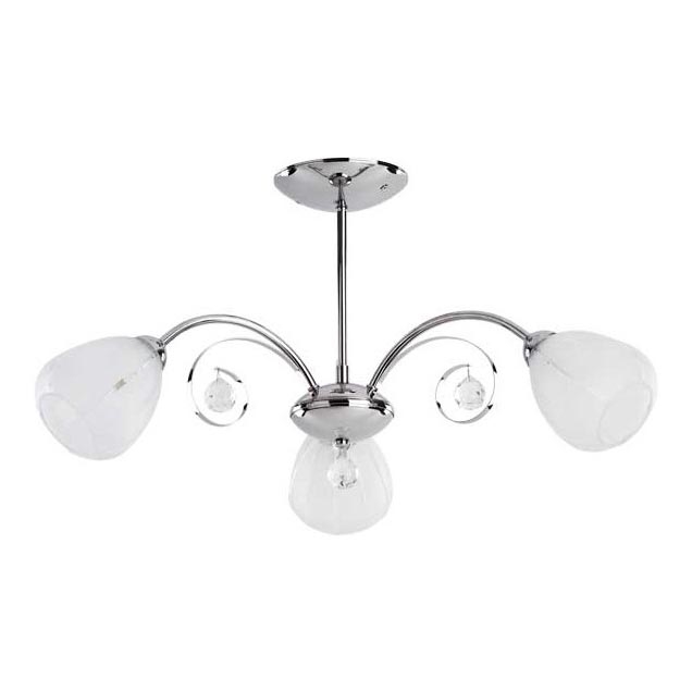 Nadgradni luster APOLLO 3xE14/10W/230V sjajni krom