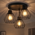 Nadgradni luster AUDREY 3xE27/60W/230V crna