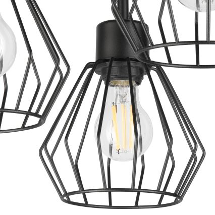 Nadgradni luster AUDREY 3xE27/60W/230V crna