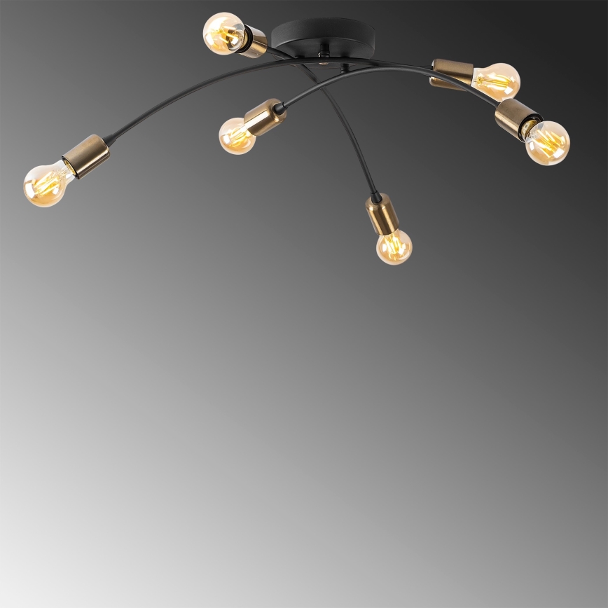 Nadgradni luster BANANA 6xE27/40W/230V