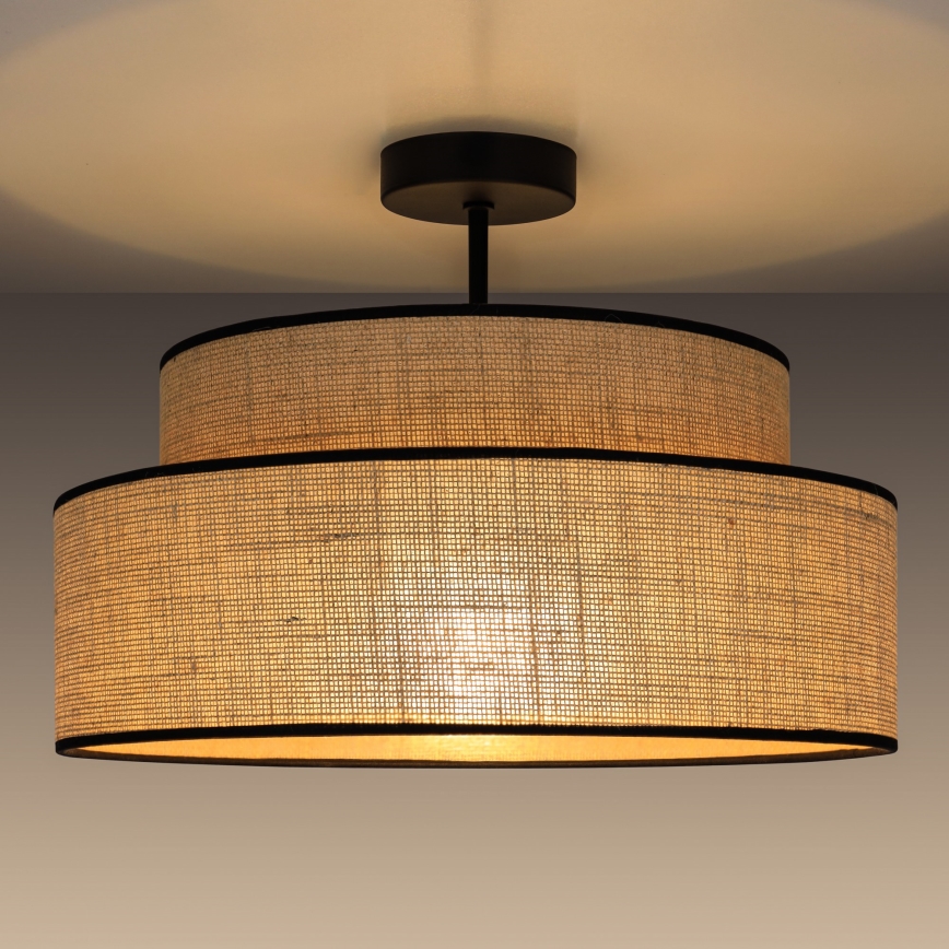 Nadgradni luster BOHO 1xE27/60W/230V bež