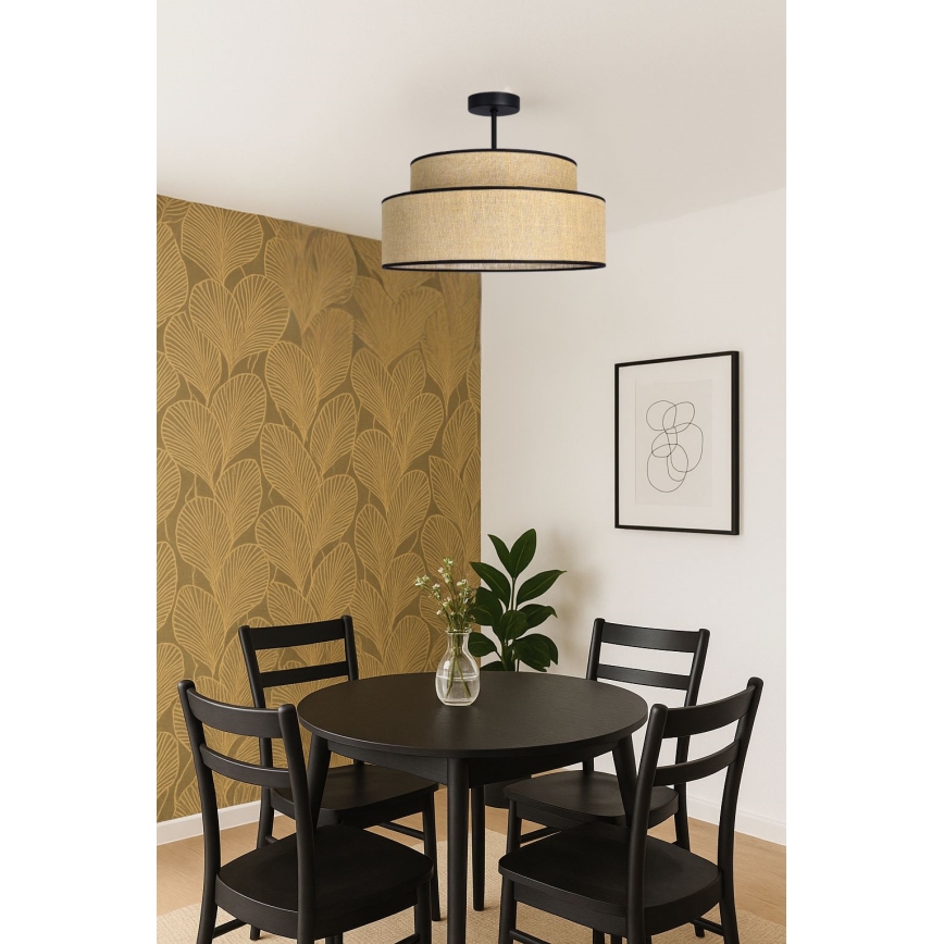 Nadgradni luster BOHO 1xE27/60W/230V bež