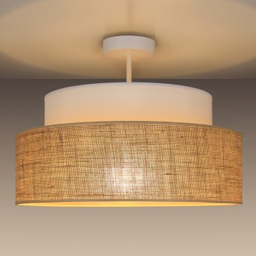 Nadgradni luster BOHO 1xE27/60W/230V bijela/bež