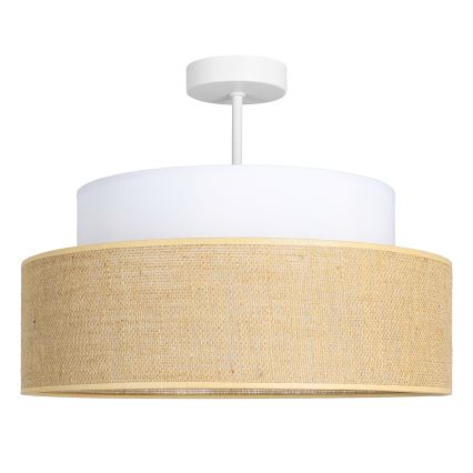 Nadgradni luster BOHO 1xE27/60W/230V bijela/bež