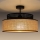 Nadgradni luster BOHO 1xE27/60W/230V crna/ratan