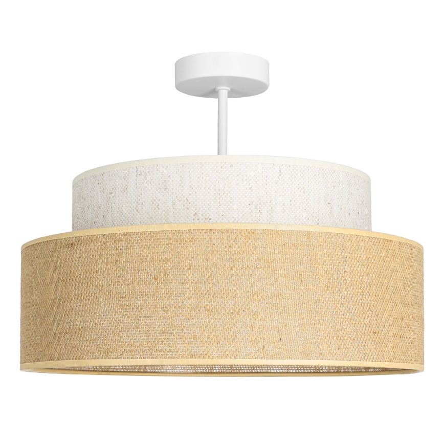 Nadgradni luster BOHO 1xE27/60W/230V krem/bež