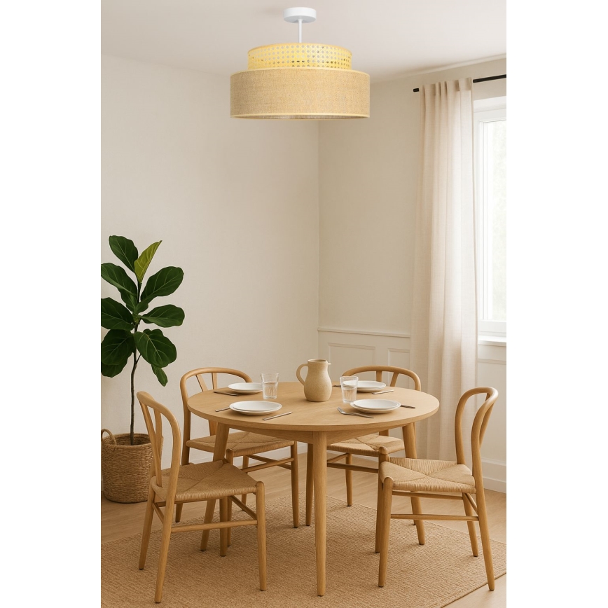 Nadgradni luster BOHO 1xE27/60W/230V ratan