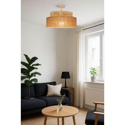 Nadgradni luster BOHO 1xE27/60W/230V ratan