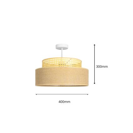 Nadgradni luster BOHO 1xE27/60W/230V ratan