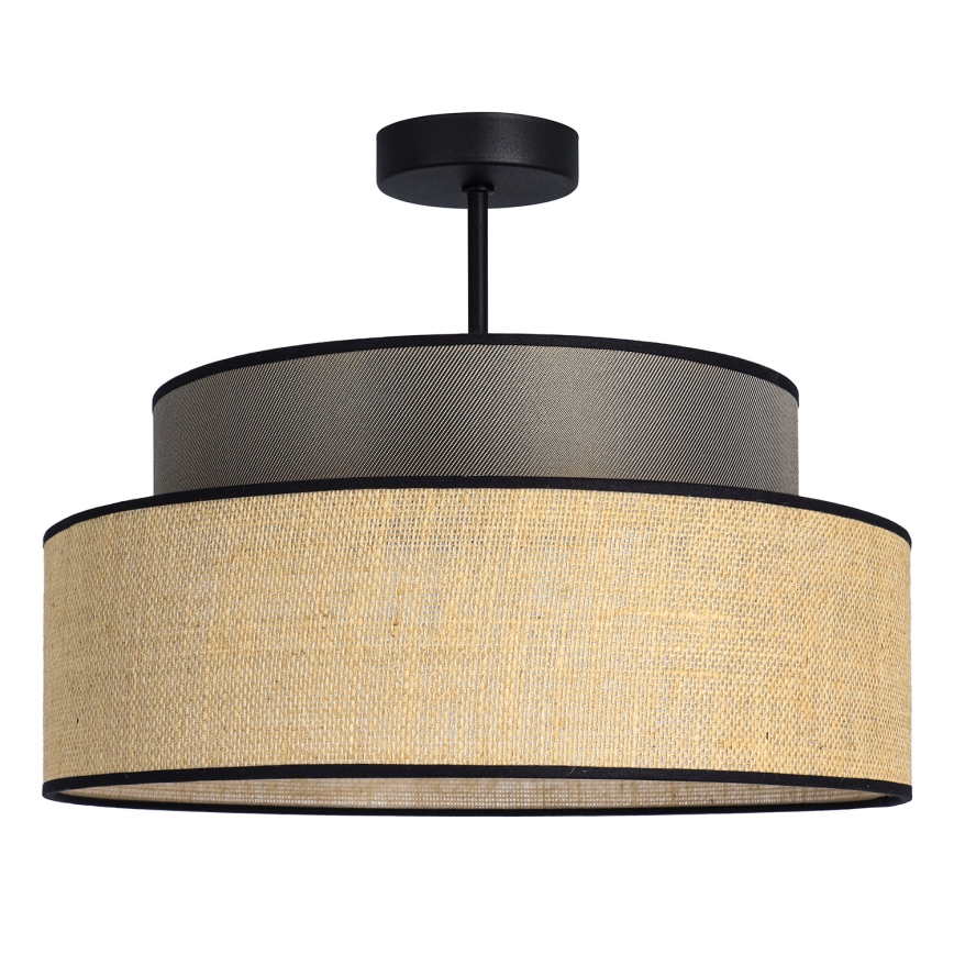 Nadgradni luster BOHO 1xE27/60W/230V smeđa/bež