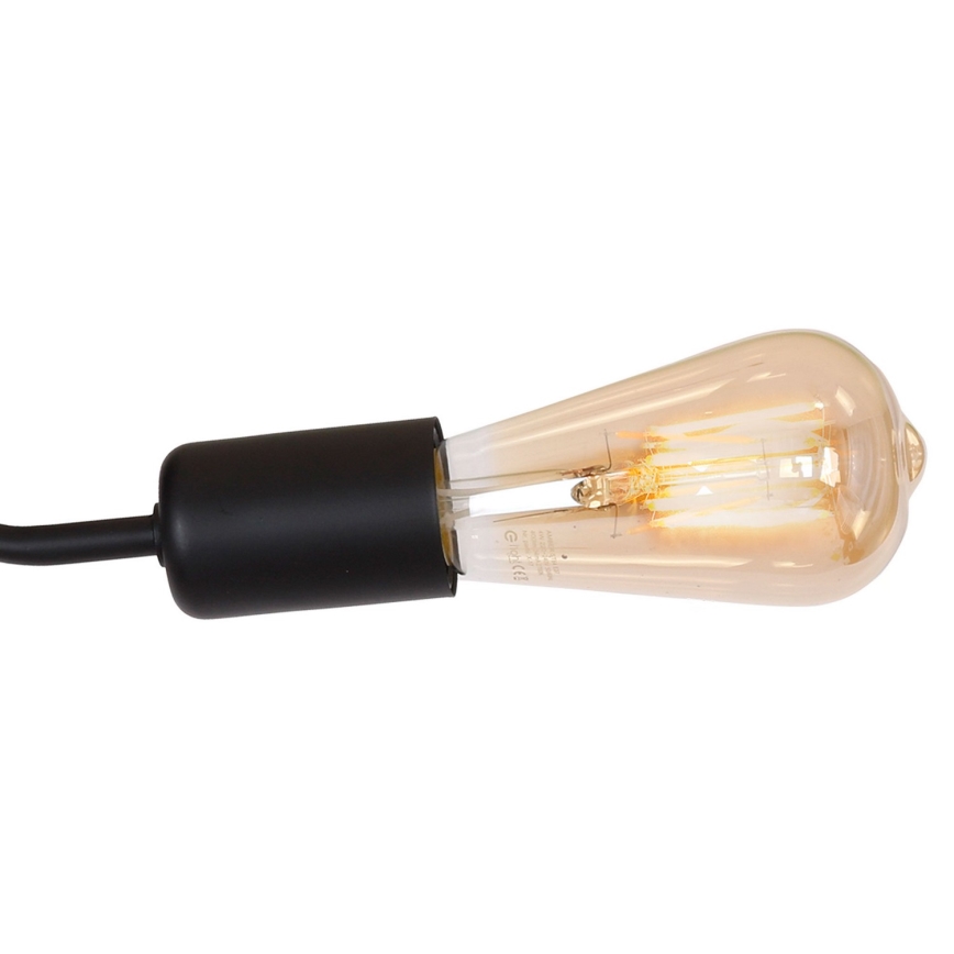 Nadgradni luster BRENDA 3xE27/60W/230V crna