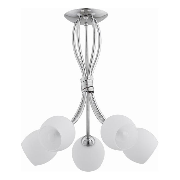 Nadgradni luster BUENA 5xE14/10W/230V sjajni krom