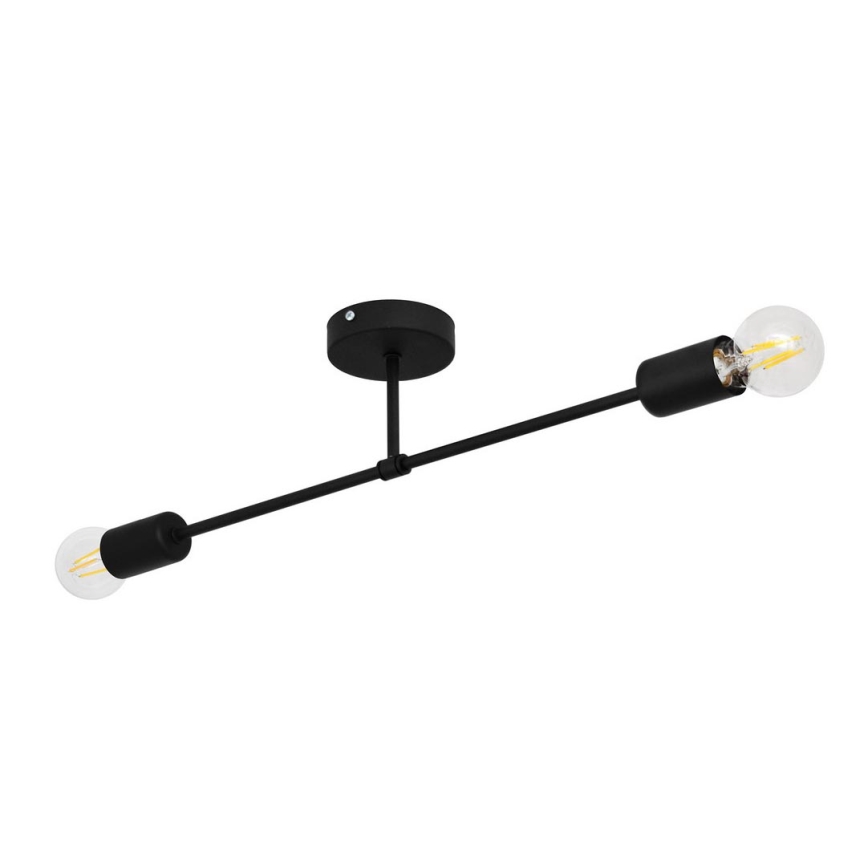 Nadgradni luster CAMBRIDGE 2xE27/15W/230V crna