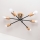 Nadgradni luster CAMBRIDGE 6xE27/15W/230V borovina