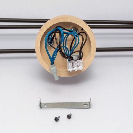 Nadgradni luster CAMBRIDGE 6xE27/15W/230V borovina
