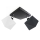 Nadgradni luster DIAMENT 2xE27/60W/230V crno-bijela