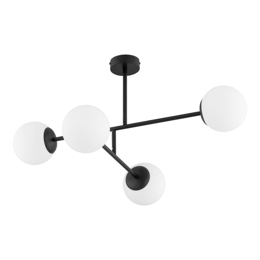 Nadgradni luster DILON 4xE14/10W/230V crna