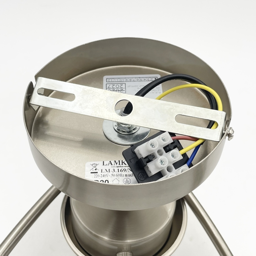 Nadgradni luster DONNA 3xE27/60W/230V nikal