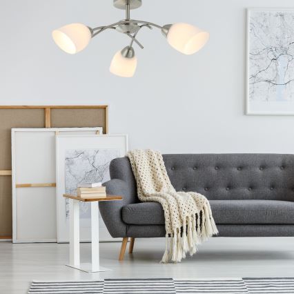 Nadgradni luster DONNA 3xE27/60W/230V nikal
